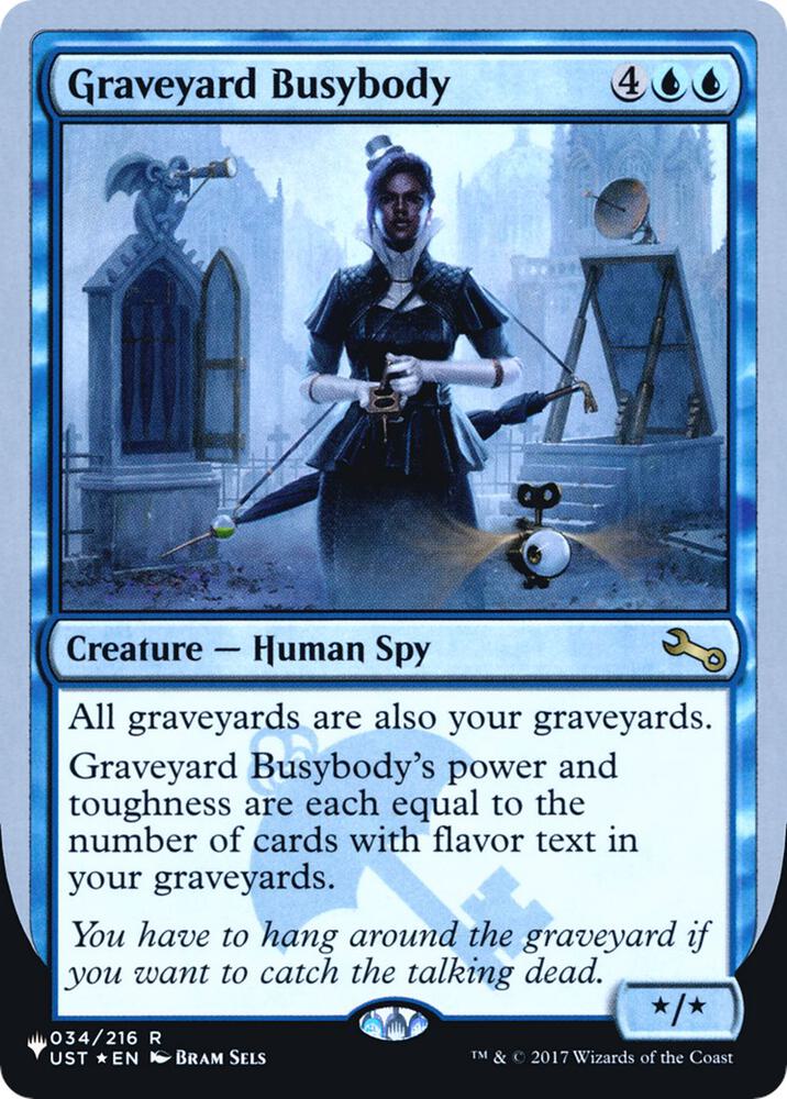 Graveyard Busybody 034/216 (The List Reprints)  - Foil | Good Games Adelaide SA