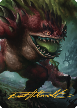 Hezrou Art Card (Gold-Stamped Signature) [Commander Legends: Battle for Baldur's Gate Art Series] | Good Games Adelaide SA