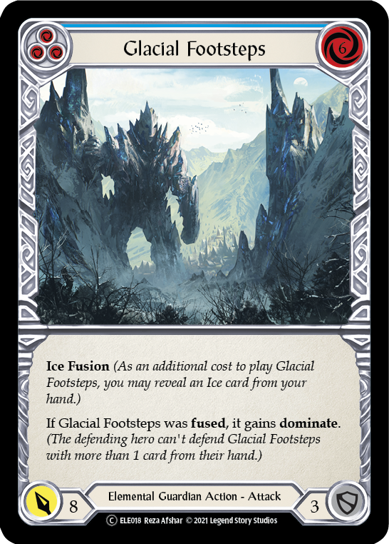Glacial Footsteps (Blue) [U-ELE018] Unlimited Rainbow Foil | Good Games Adelaide SA