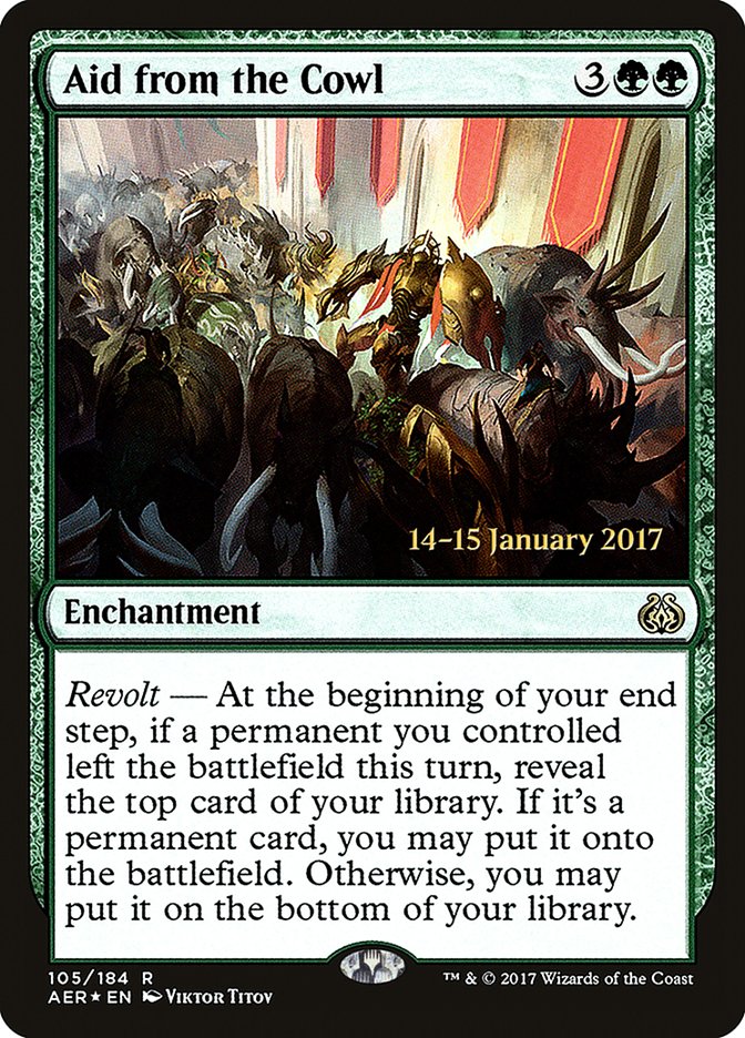 Aid from the Cowl [Aether Revolt Promos] | Good Games Adelaide SA