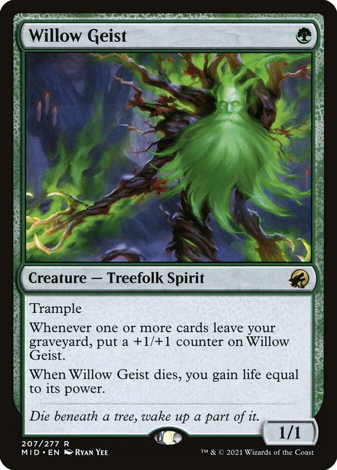 Willow Geist 207 (Innistrad: Midnight Hunt)  - Foil | Good Games Adelaide SA