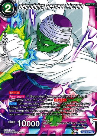 Begrudging Respect Piccolo [TB2-027] | Good Games Adelaide SA