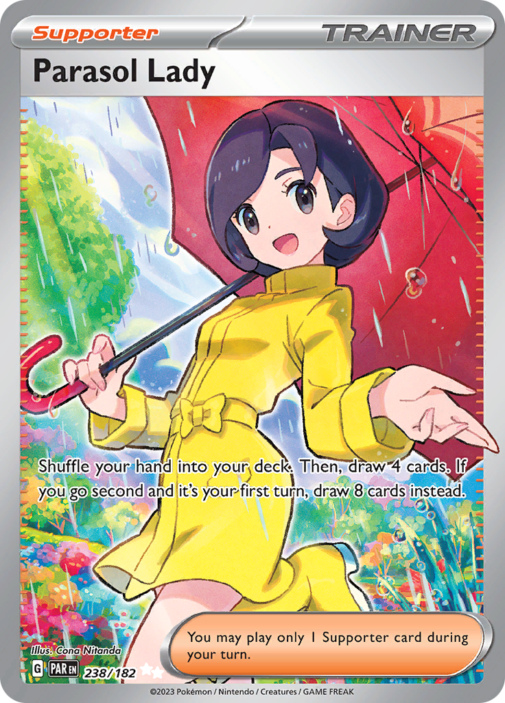 Parasol Lady (238/182) [Scarlet & Violet: Paradox Rift] | Good Games Adelaide SA