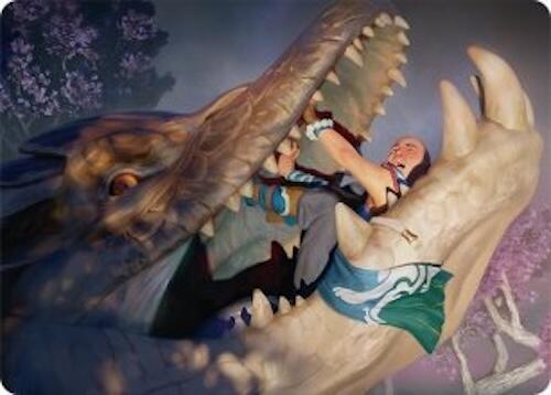 Jaws of Defeat Art Card 53 54 53 (Art Series: Tarkir: Dragonstorm)  | Good Games Adelaide SA