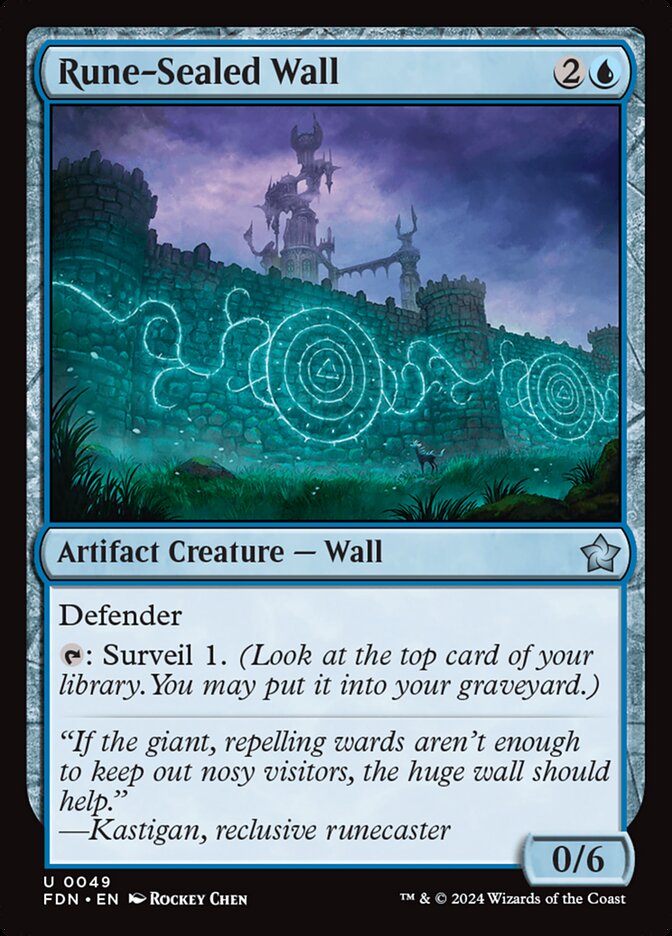 Rune-Sealed Wall 49 (Foundations)  | Good Games Adelaide SA