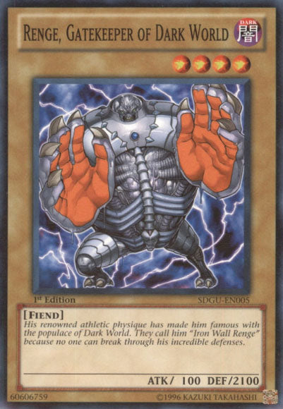 Renge, Gatekeeper of Dark World [SDGU-EN005] Common | Good Games Adelaide SA