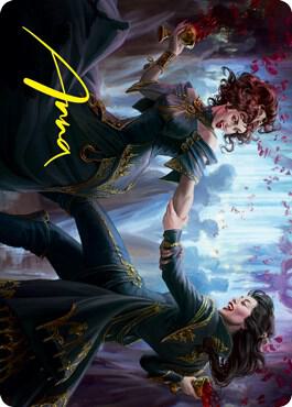 Falkenrath Celebrants 43 81 Art Card Gold Stamped Signature 43 (Art Series: Innistrad: Crimson Vow)  | Good Games Adelaide SA