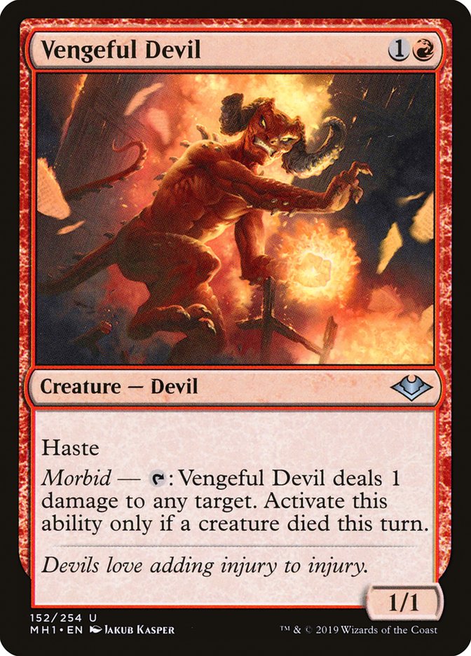 Vengeful Devil 152 (Modern Horizons)  - Foil | Good Games Adelaide SA