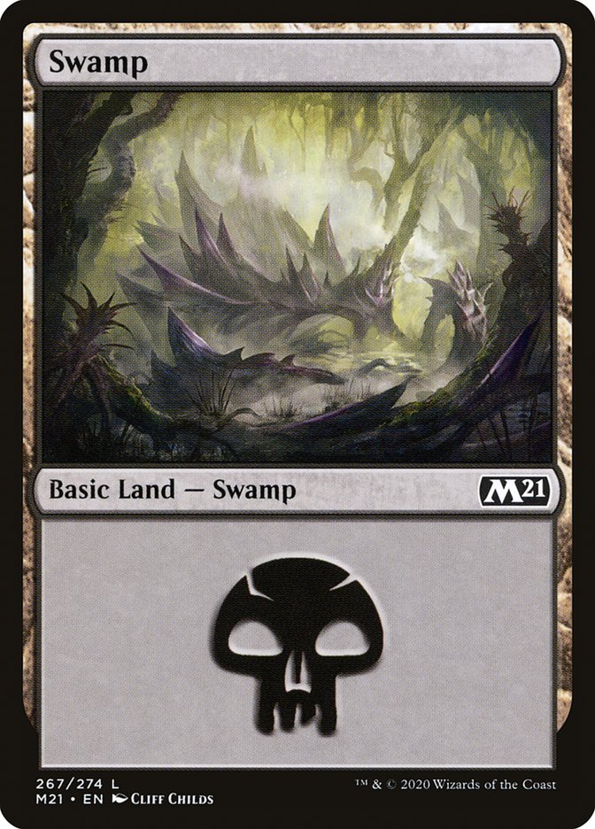 Swamp (267) [Core Set 2021] | Good Games Adelaide SA