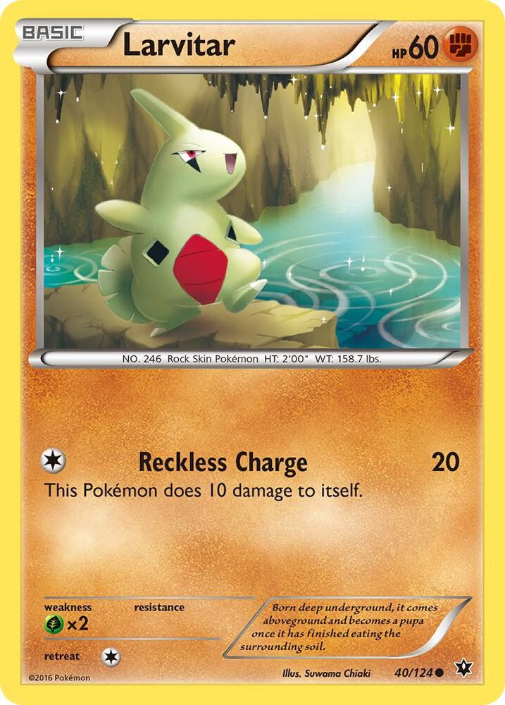 Larvitar 40/124 (XY - Fates Collide)  | Good Games Adelaide SA