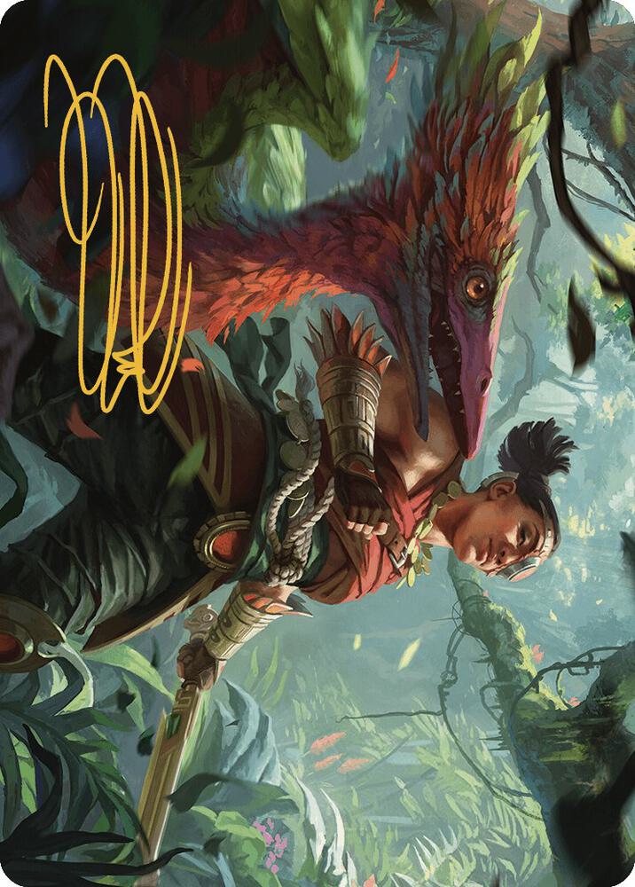 Wayta Trainer Prodigy Art Card Gold Stamped Signature 71 (Art Series: The Lost Caverns of Ixalan)  | Good Games Adelaide SA