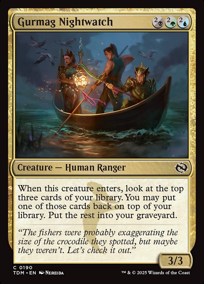 Gurmag Nightwatch 190 (Tarkir: Dragonstorm)  - Foil | Good Games Adelaide SA