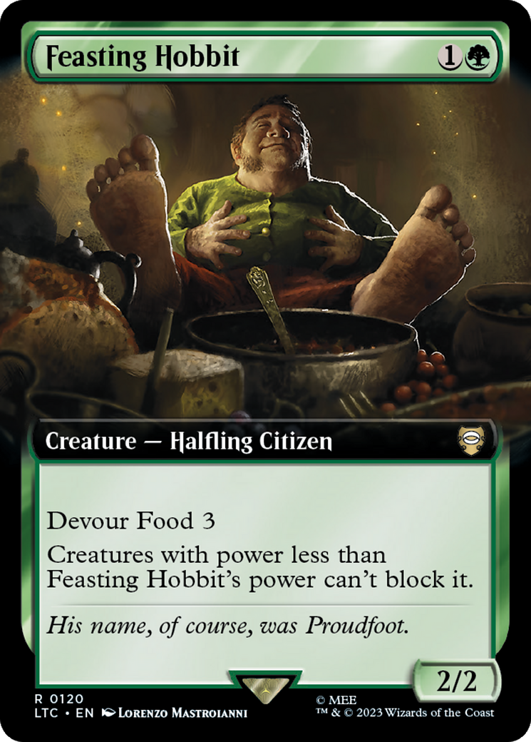 Feasting Hobbit (Extended Art) [The Lord of the Rings: Tales of Middle-Earth Commander] | Good Games Adelaide SA