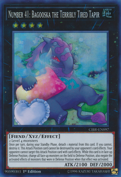 Number 41: Bagooska the Terribly Tired Tapir [CIBR-EN097] Super Rare | Good Games Adelaide SA