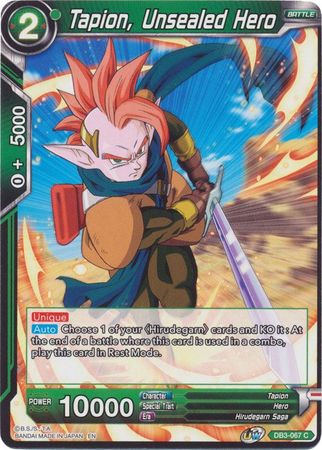 Tapion, Unsealed Hero [DB3-067] | Good Games Adelaide SA