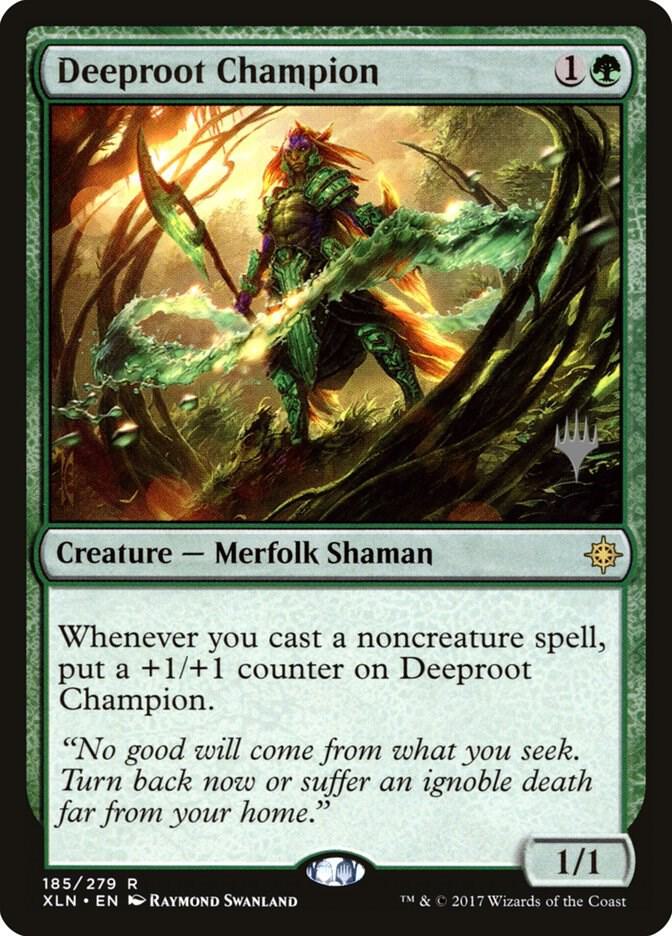 Deeproot Champion 185 (Promo Pack: Core Set 2020)  - Foil | Good Games Adelaide SA