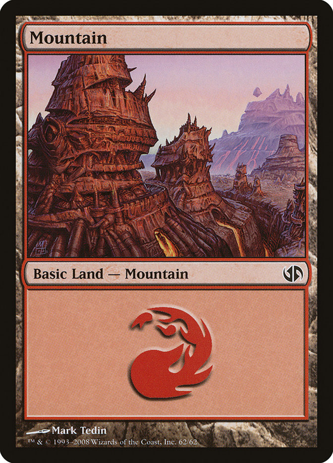 Mountain (62) [Duel Decks: Jace vs. Chandra] | Good Games Adelaide SA