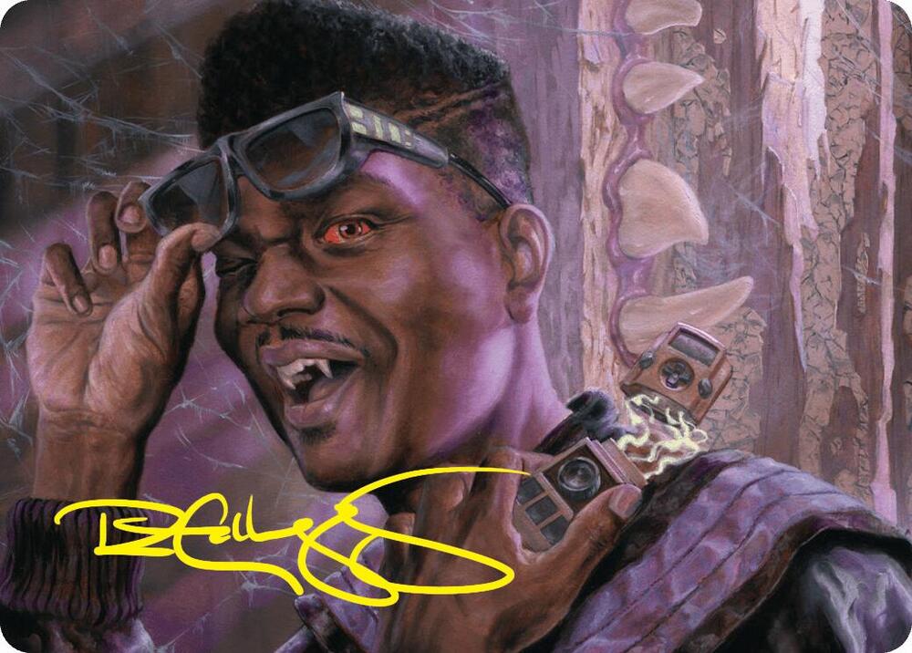 Dashing Bloodsucker Art Card Gold Stamped Signature 6 (Art Series: Duskmourn: House of Horror)  | Good Games Adelaide SA