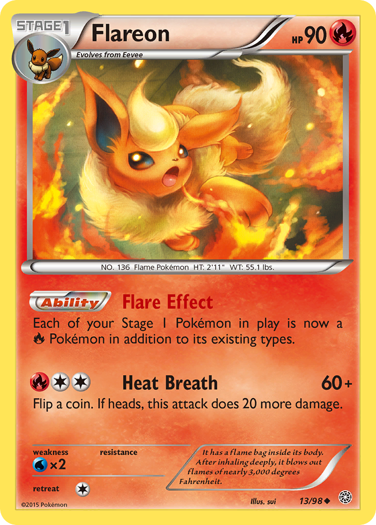 Flareon (13/98) [XY: Ancient Origins] | Good Games Adelaide SA