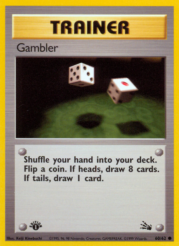 Gambler (60/62) [Fossil 1st Edition] | Good Games Adelaide SA