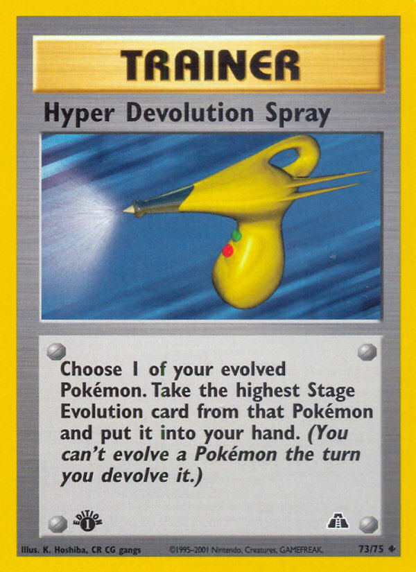 Hyper Devolution Spray (73/75) [Neo Discovery 1st Edition] | Good Games Adelaide SA