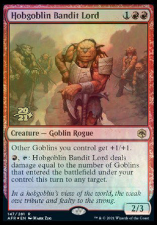 Hobgoblin Bandit Lord [Dungeons & Dragons: Adventures in the Forgotten Realms Prerelease Promos] | Good Games Adelaide SA