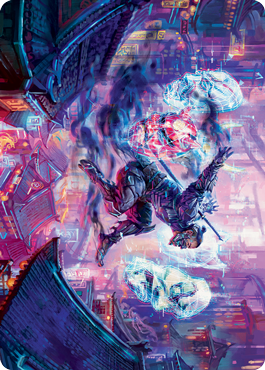 Thousand-Faced Shadow Art Card [Kamigawa: Neon Dynasty Art Series] | Good Games Adelaide SA