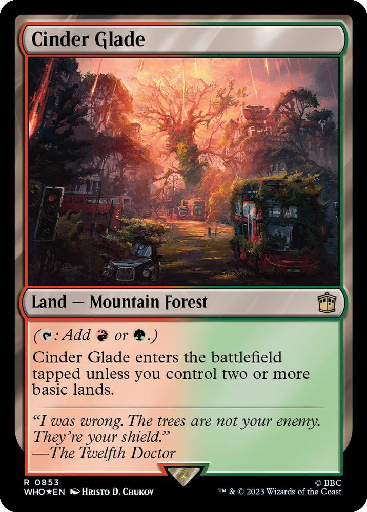Cinder Glade 853 (Universes Beyond: Doctor Who)  - Foil | Good Games Adelaide SA