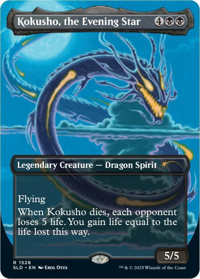 Kokusho the Evening Star Rainbow Foil 1528 (Secret Lair Drop Series)  - Foil | Good Games Adelaide SA