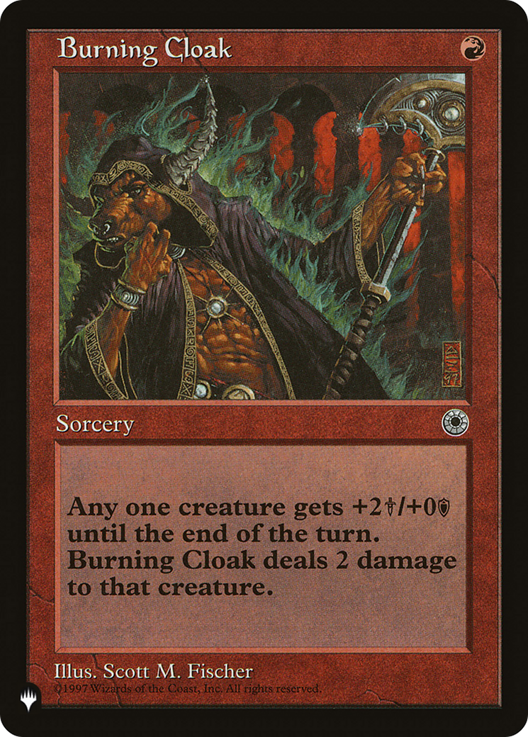 Burning Cloak [The List Reprints] | Good Games Adelaide SA
