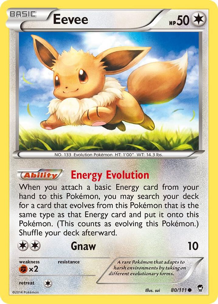 Eevee 80/111 (XY - Furious Fists)  | Good Games Adelaide SA