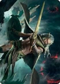 Serpent Blade Assailant Art Card 40 81 40 (Art Series: March of the Machine)  | Good Games Adelaide SA