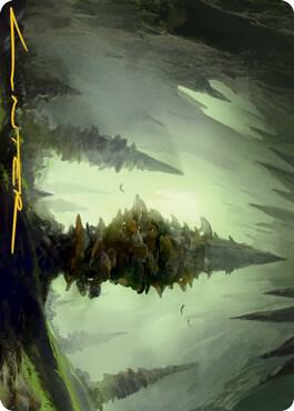 Forest 55 81 Art Card Gold Stamped Signature 55 (Art Series: Adventures in the Forgotten Realms)  | Good Games Adelaide SA