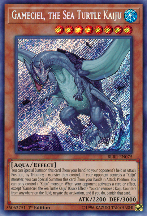 Gameciel, the Sea Turtle Kaiju [BLRR-EN075] Secret Rare | Good Games Adelaide SA