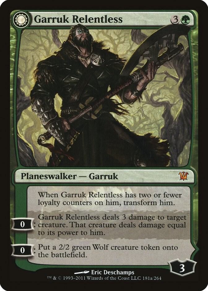 Garruk Relentless // Garruk, the Veil-Cursed 181 (Innistrad)  | Good Games Adelaide SA