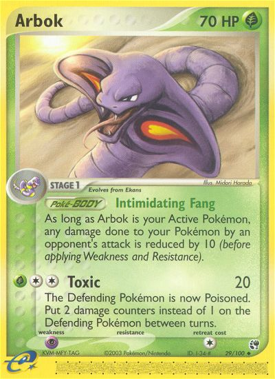 Arbok (29/100) [EX: Sandstorm] | Good Games Adelaide SA