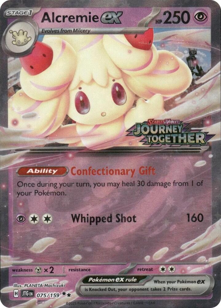 Alcremie ex Journey Together Stamped 075/159 (Miscellaneous Cards & Products)  - Holofoil | Good Games Adelaide SA
