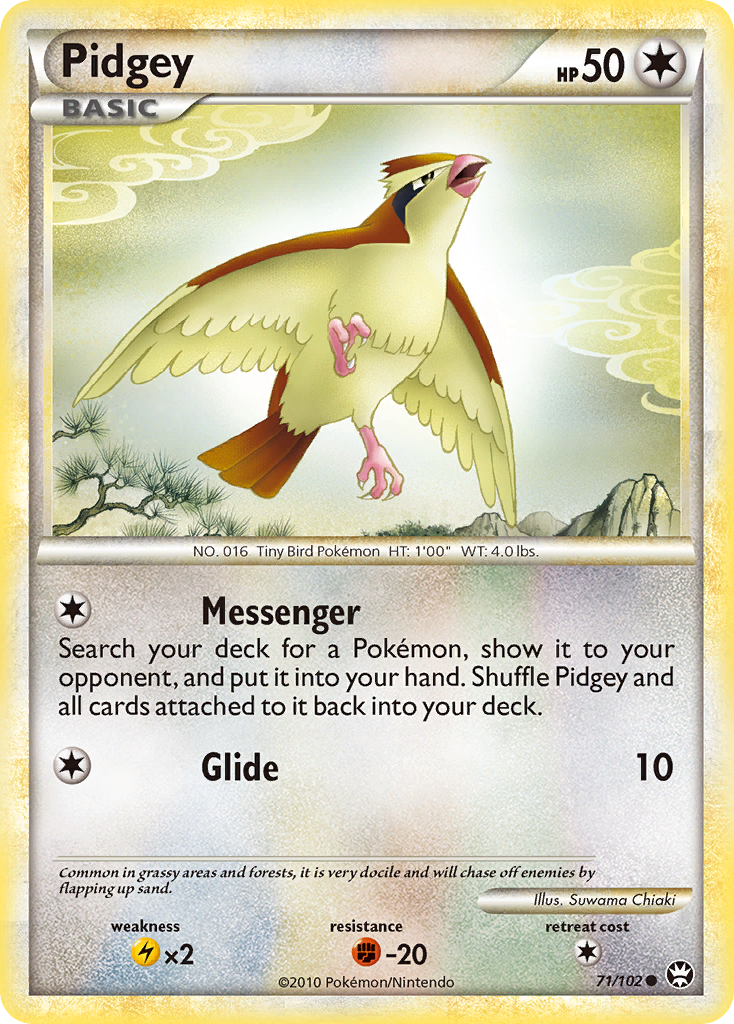 Pidgey (71/102) [HeartGold & SoulSilver: Triumphant] | Good Games Adelaide SA