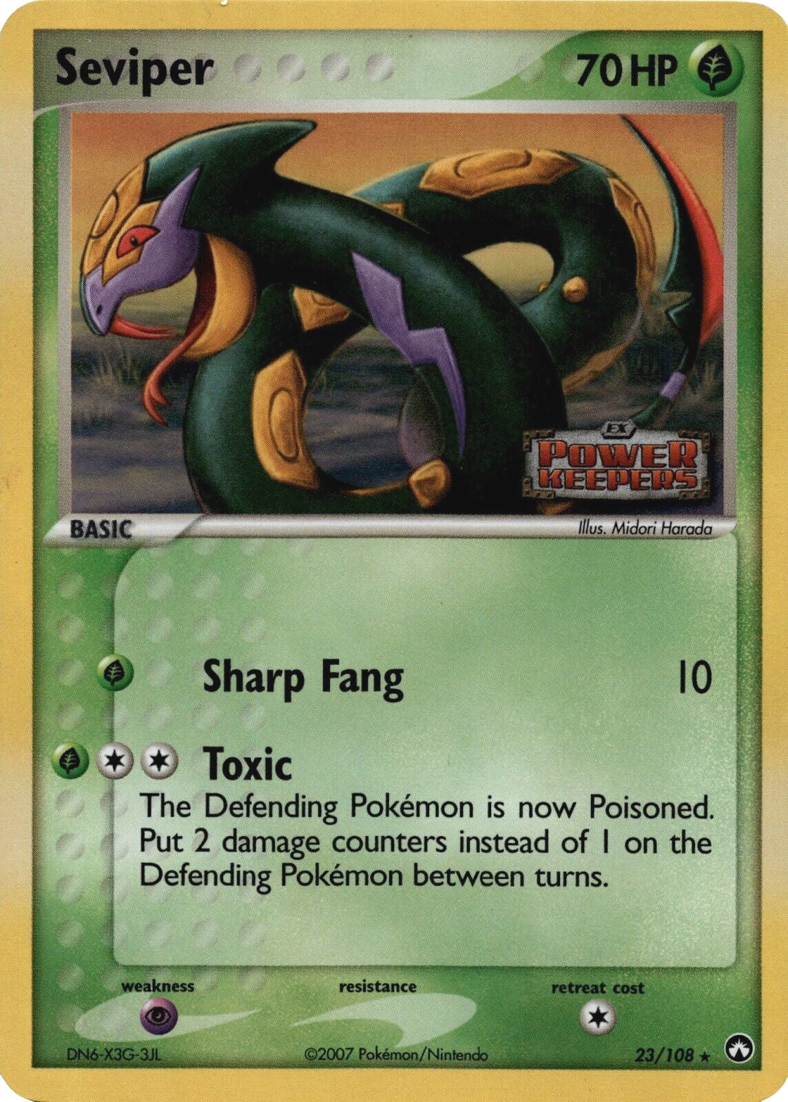 Seviper (23/108) (Stamped) [EX: Power Keepers] | Good Games Adelaide SA