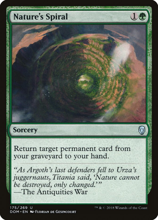 Nature's Spiral [Dominaria] | Good Games Adelaide SA