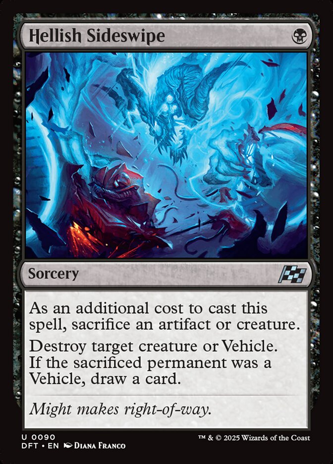 Hellish Sideswipe 90 (Aetherdrift)  - Foil | Good Games Adelaide SA