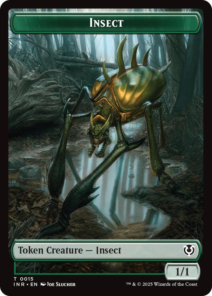Insect Spider Double Sided Token 15 // 16 (Innistrad Remastered)  - Foil | Good Games Adelaide SA