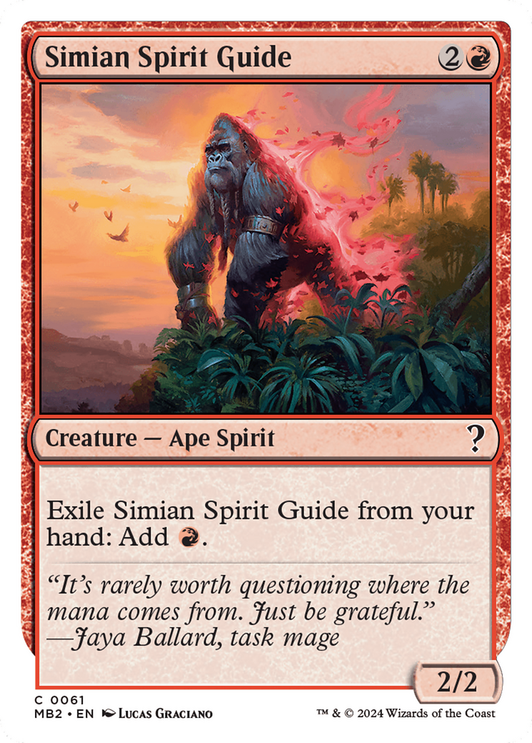 Simian Spirit Guide (White Border) [Mystery Booster 2] | Good Games Adelaide SA