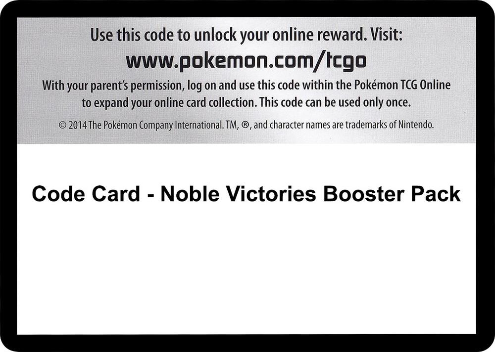 Code Card Noble Victories Booster Pack  (Noble Victories)  | Good Games Adelaide SA