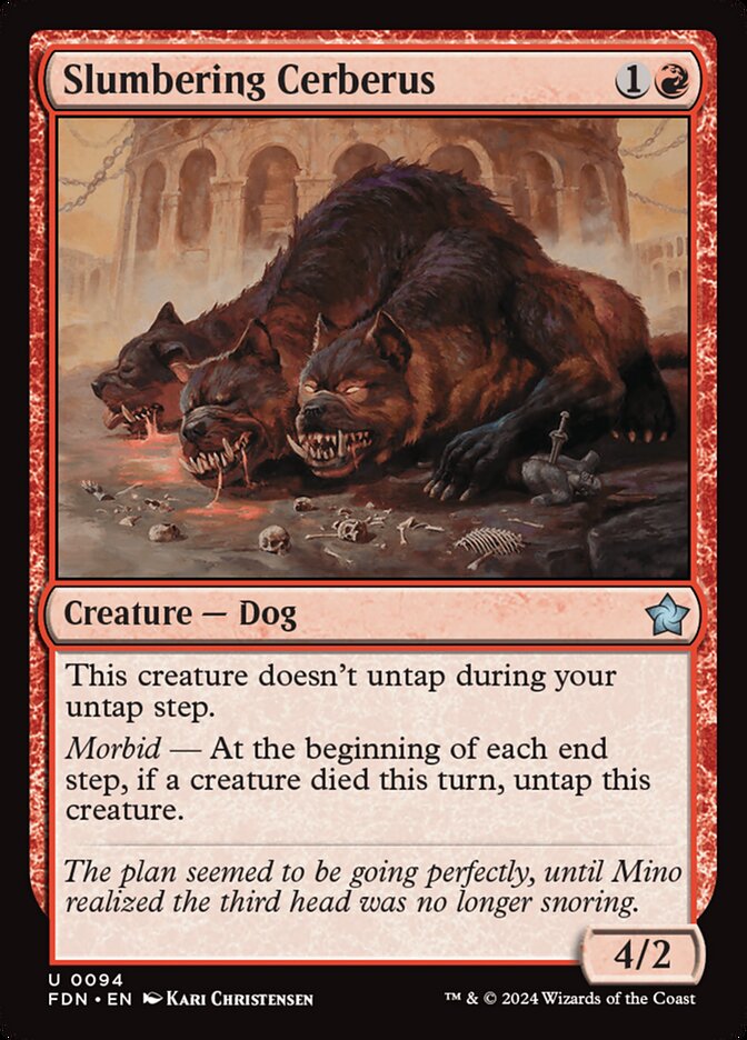 Slumbering Cerberus 94 (Foundations)  - Foil | Good Games Adelaide SA