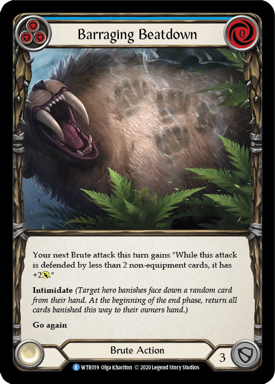 Barraging Beatdown (Blue) [U-WTR019] Unlimited Normal | Good Games Adelaide SA