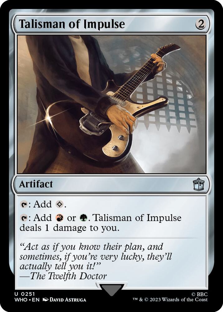 Talisman of Impulse 251 (Universes Beyond: Doctor Who)  - Foil | Good Games Adelaide SA