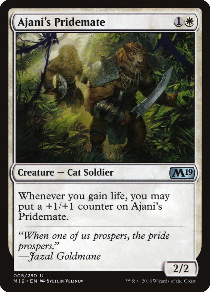 Ajani's Pridemate [Core Set 2019] | Good Games Adelaide SA
