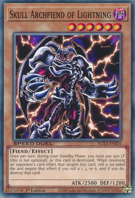 Skull Archfiend of Lightning [SGX3-ENE01] Common | Good Games Adelaide SA