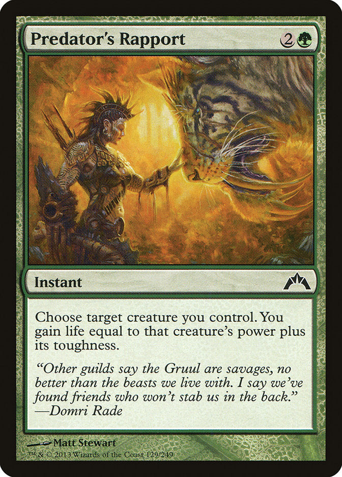 Predator's Rapport 129 (Gatecrash)  - Foil | Good Games Adelaide SA